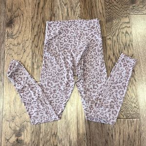 Cheetah print pink leggings